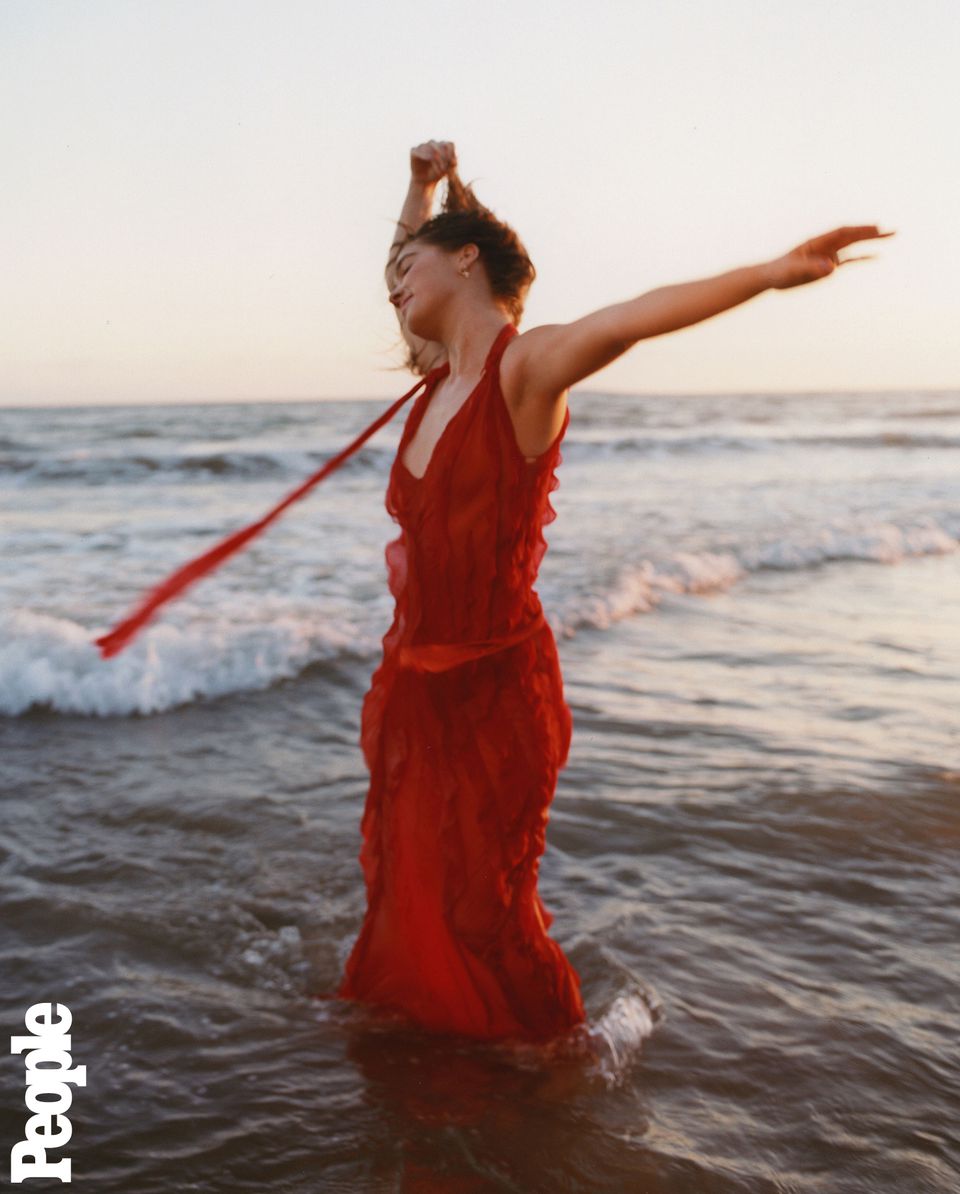 Haley Lu Richardson photographed at a private location in Malibu, CA on September 18, 2023