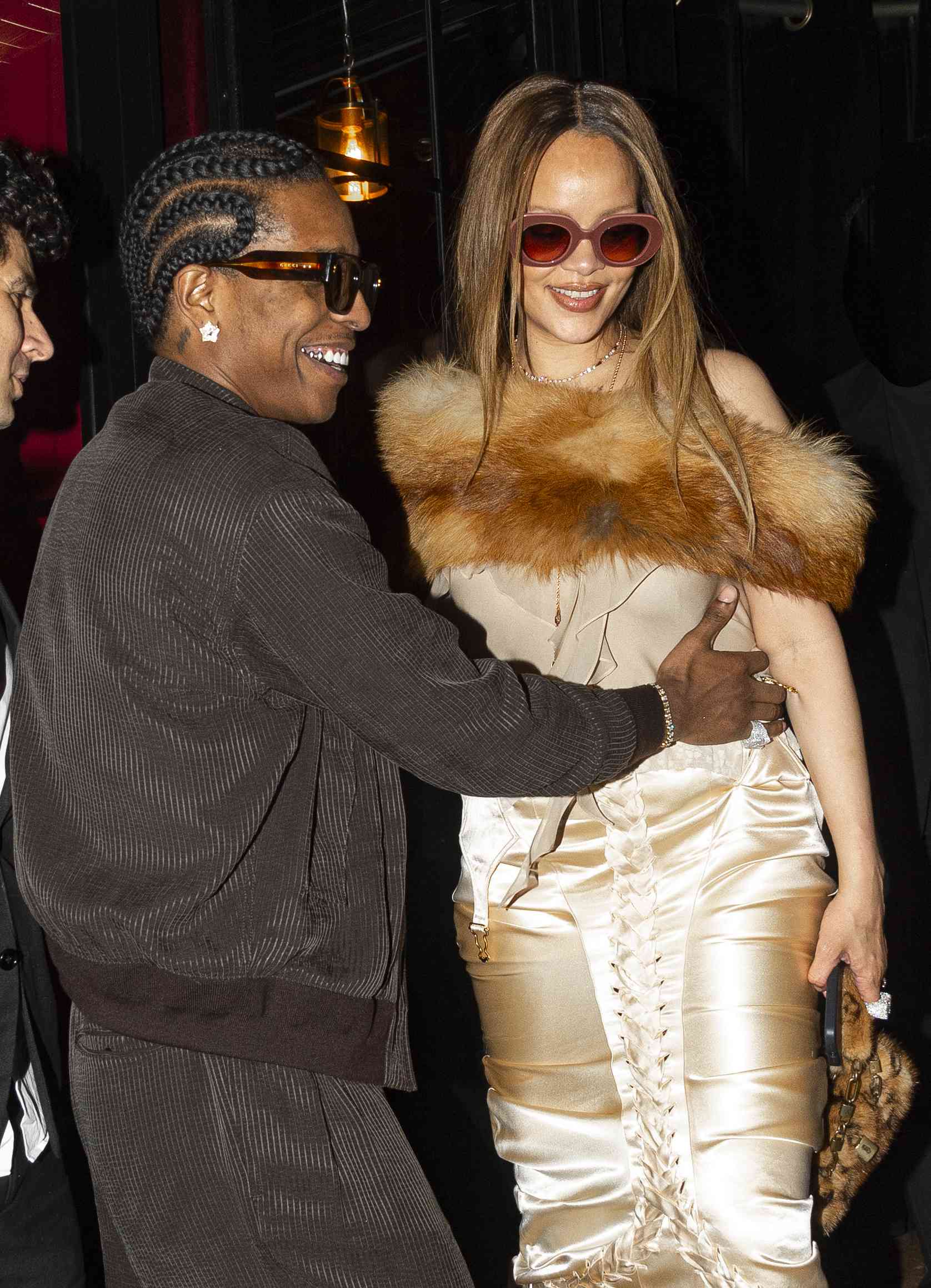 Rihanna and ASAP Rocky valentine's day dinner paris 02 14 24