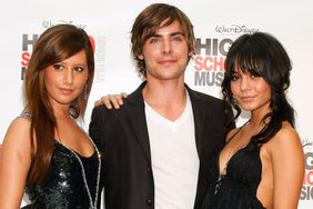Vanessa Hudgens, Zac Efron and Ashley Tisdale attend the premiere of 'High School Musical 3: Senior Year' at the Village Jam Factory 
