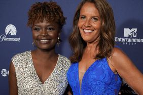 Karine Jean-Pierre, Principal Deputy Press Secretary and Suzanne Malveaux, CNN at the Paramount White House Correspondents' Dinner after party at the French Ambassador's residence, in Washington, D.C., on April 30, 2022