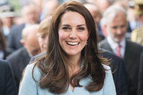 Catherine, Duchess of Cambridge outside the City Museum along the Corniche to view the capital during a one day visit on May 11, 2017 in Luxembourg. The Duchess will attend a series of engagements to celebrate the cultural and historic ties between the UK and Luxembourg and the official commemoration of the 1867 Treaty of London, which confirmed Luxembourg's independence and neutrality.