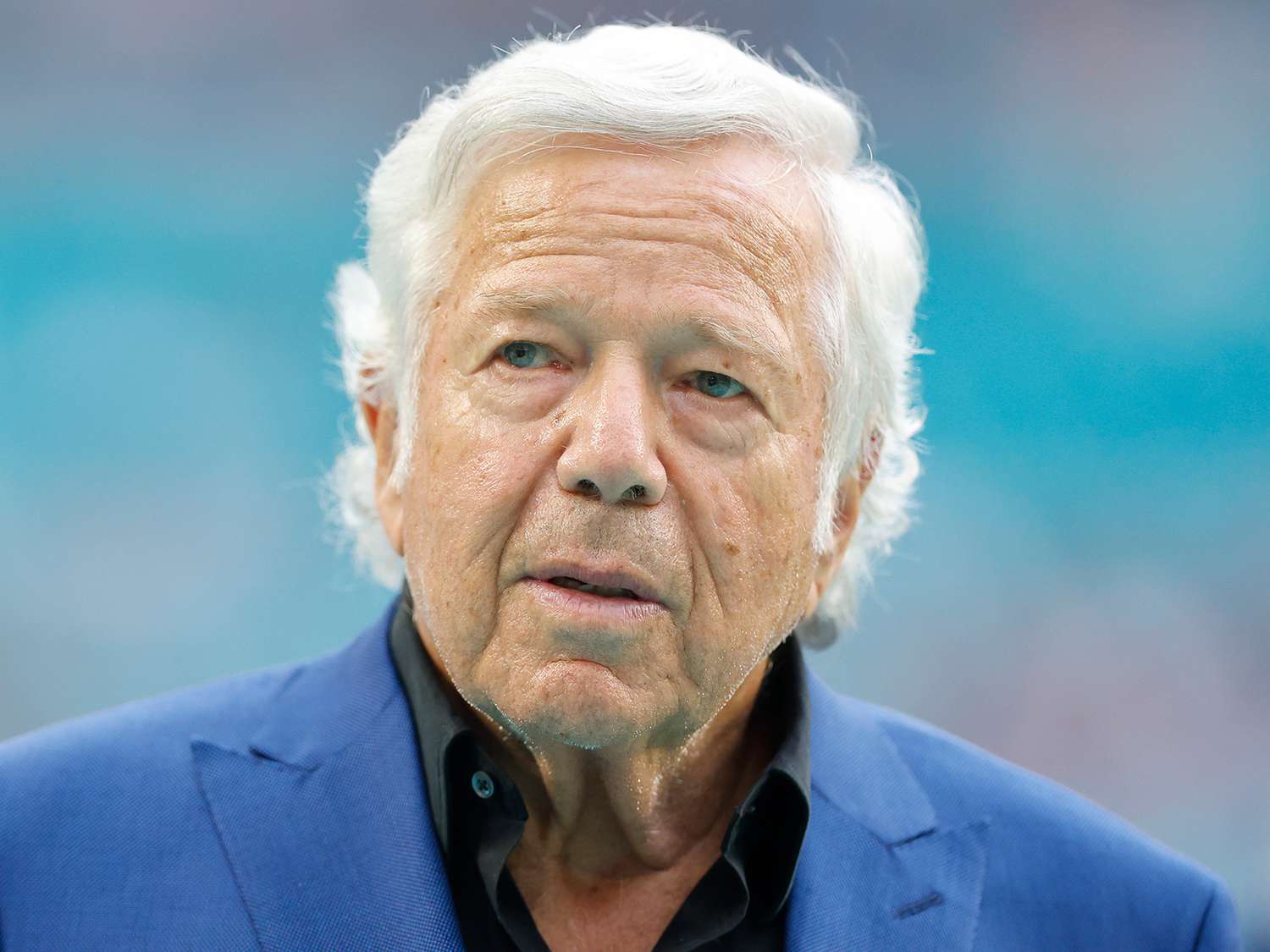 Robert Kraft at Hard Rock Stadium in 2022