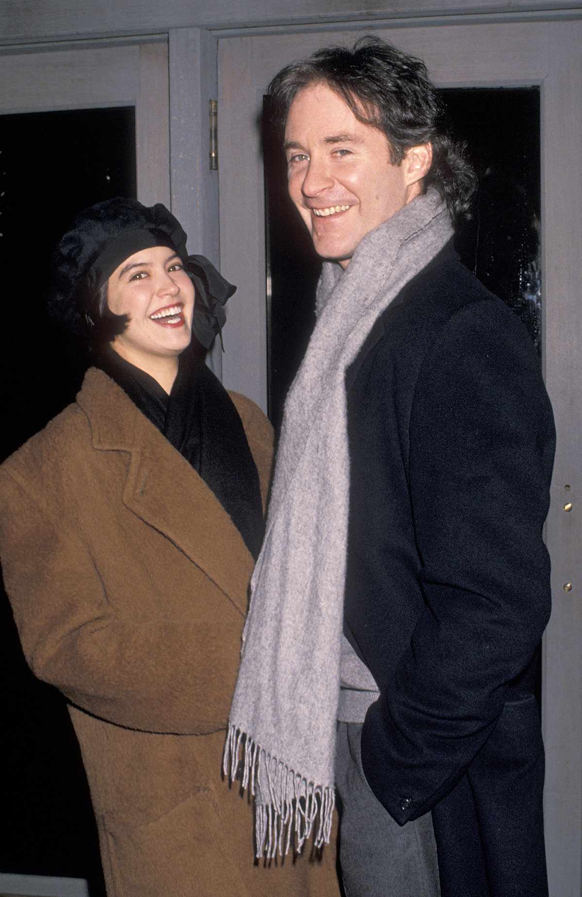 Phoebe Cates and Kevin Kline during "January Man" Premiere - January 9, 1989 at Wollman Skating Rink in New York City, New York, United States. 