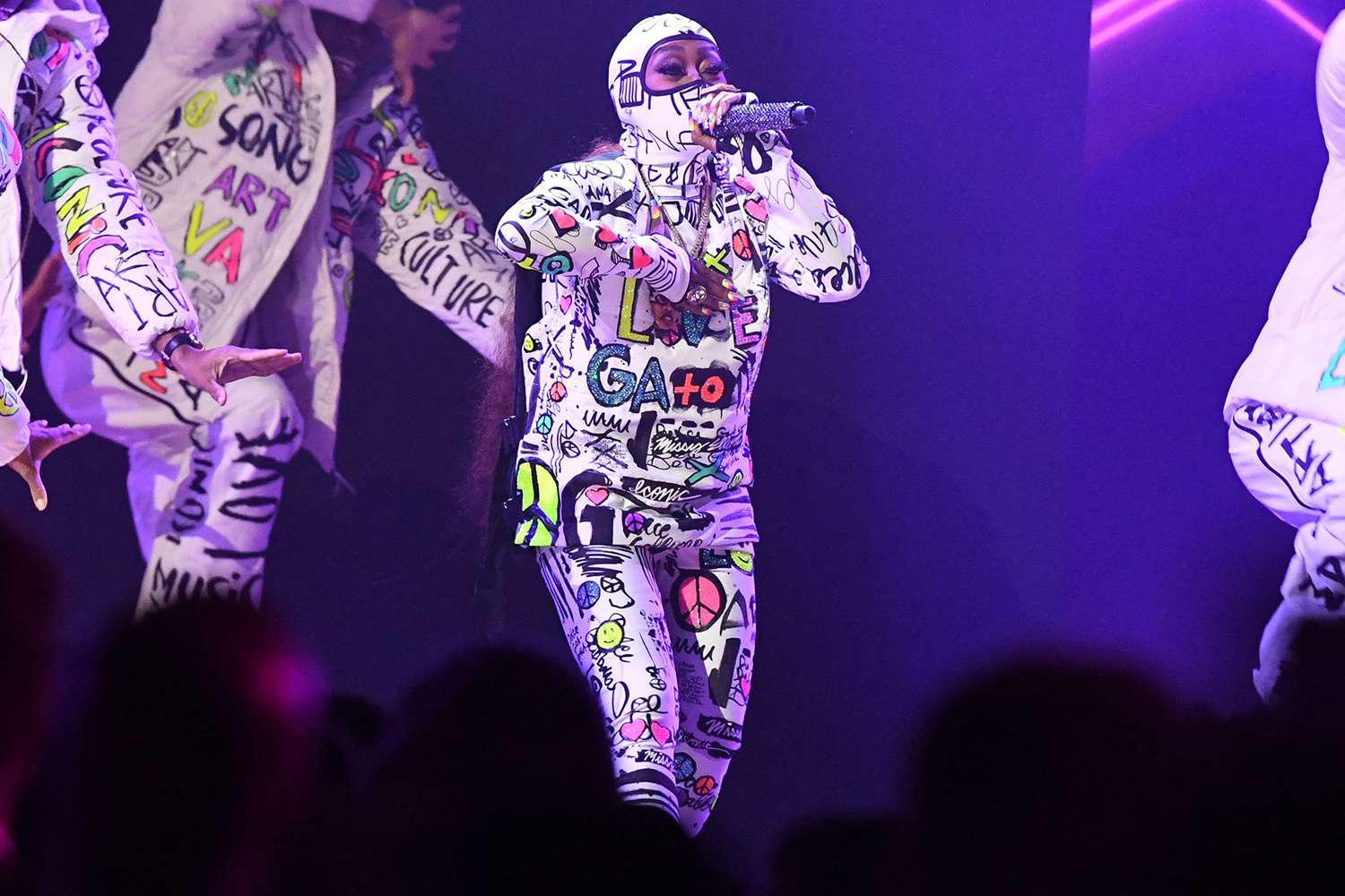 US rapper Missy Elliott performs onstage during the 65th Annual Grammy Awards at the Crypto.com Arena in Los Angeles on February 5, 2023.