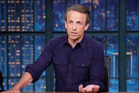  Pictured: Host Seth Meyers during the monologue on July 15, 2024