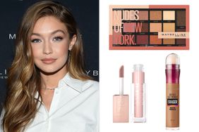 gigi hadid; maybelline beauty