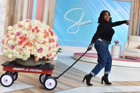 SHERRI/Debmar-Mercury . Oprah. Oprah Gives Sherri A Huge Flower Arrangement & Reenacts Oprah's Iconic Red Wagon And 67 Pounds Moment!