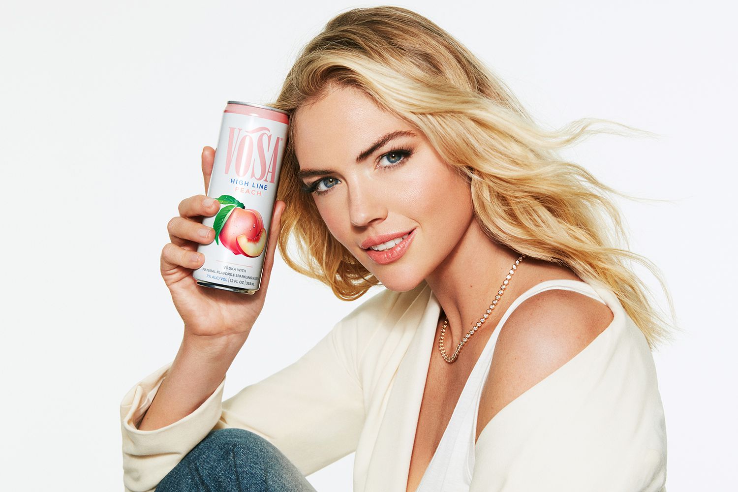 Kate Upton with Vosa Spirits The High Line Peach