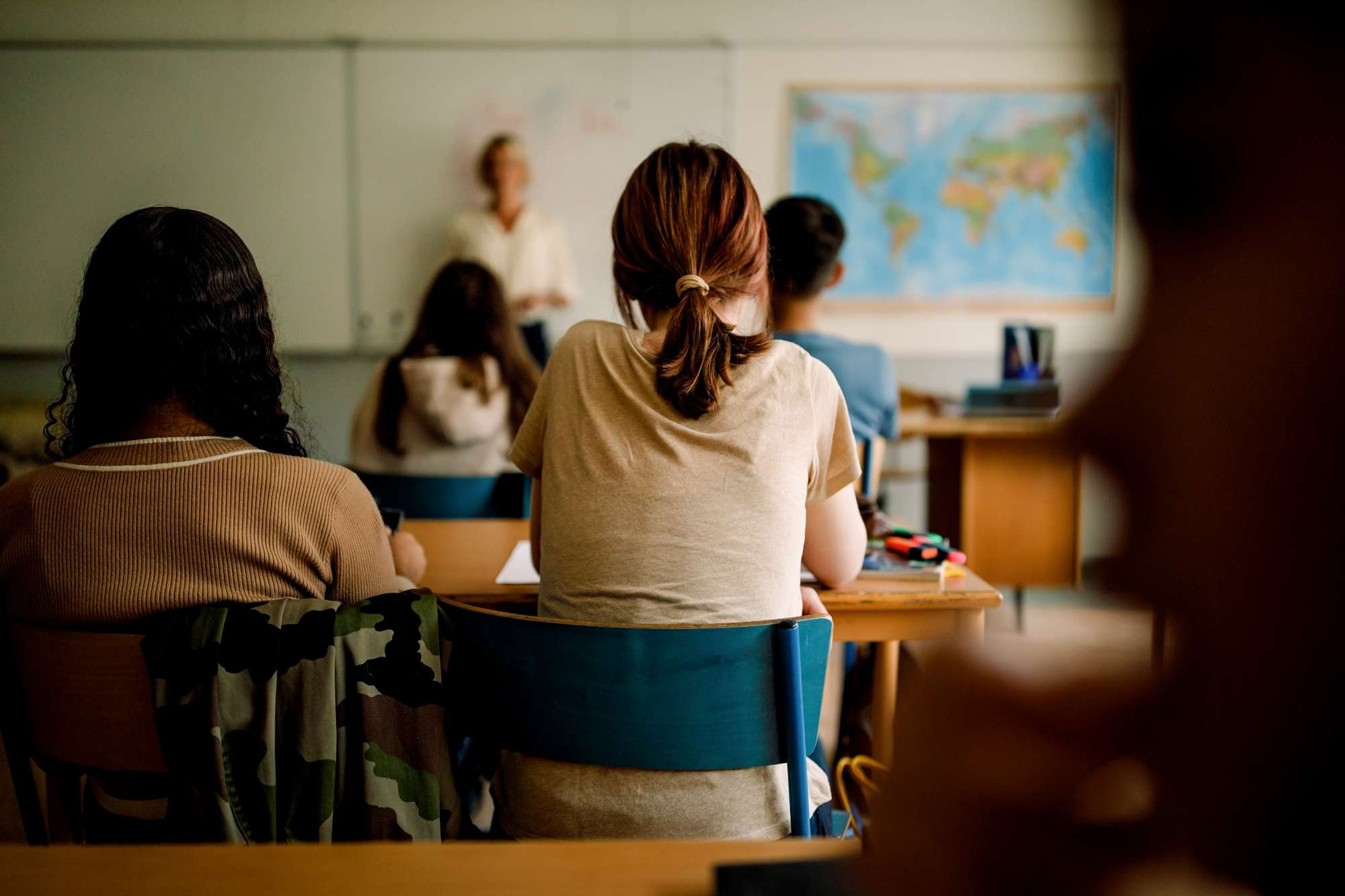 students in a classroom