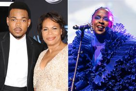 Chance the Rapper and his mother Lisa Bennett, Lauryn Hill