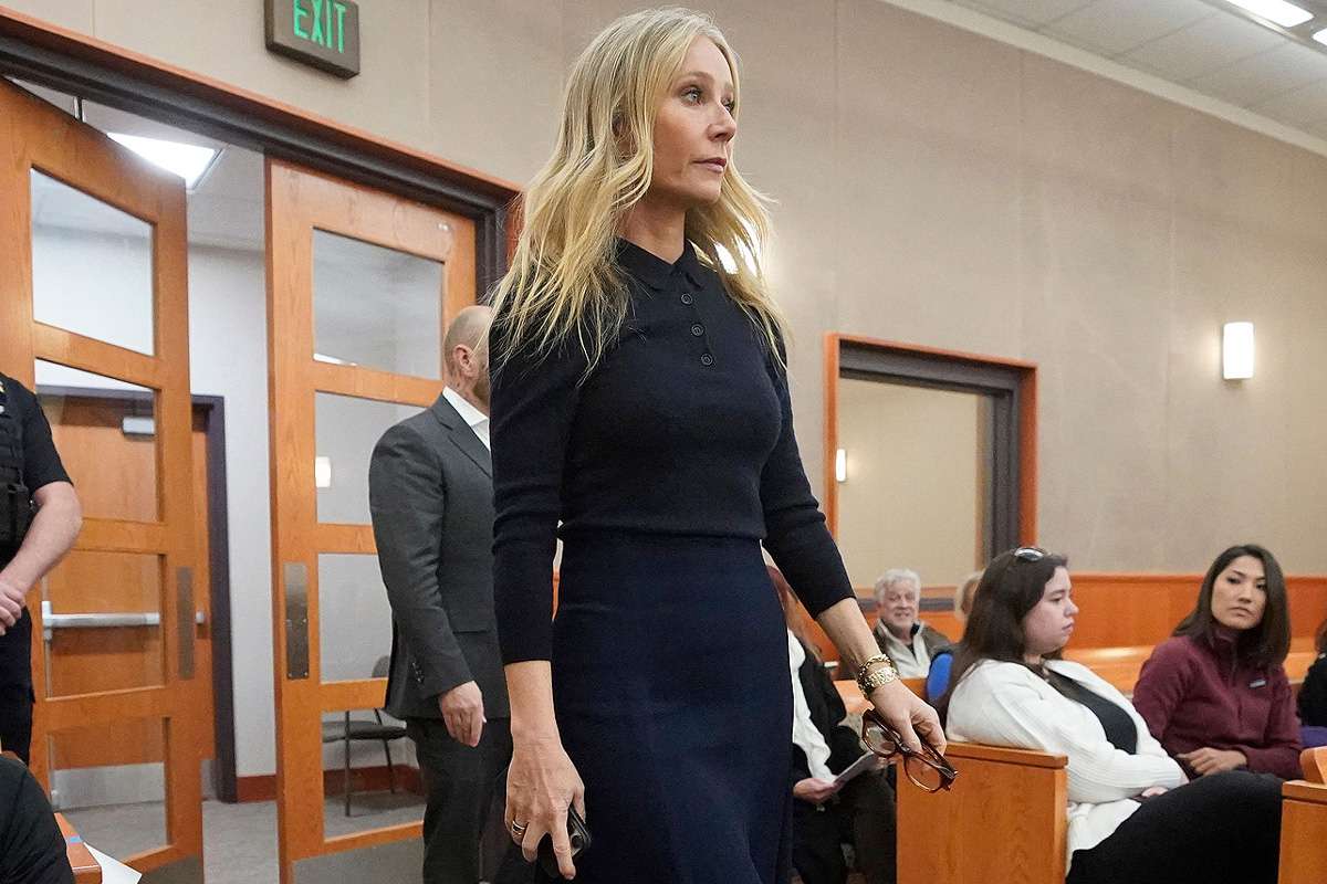 Gwyneth Paltrow enters the courtroom for her trial, in Park City, Utah, where she is accused in a lawsuit of crashing into a skier during a 2016 family ski vacation, leaving him with brain damage and four broken ribs Gwyneth Paltrow Skiing Lawsuit, Park City, United States - 22 Mar 2023