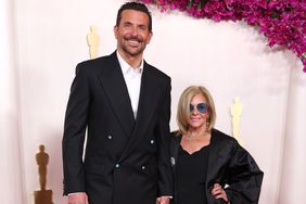 Bradley Cooper and Gloria Campano attend the 96th Annual Academy Awards on March 10, 2024 in Hollywood, California. 