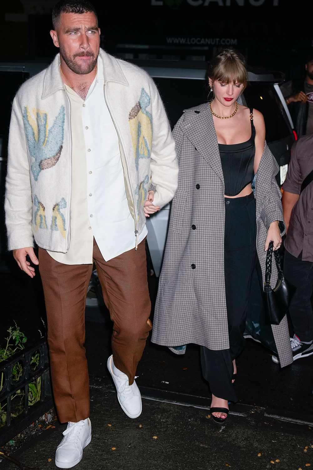 Travis Kelce and Taylor Swift arrive at SNL Afterparty