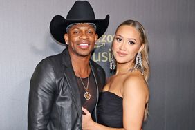 LAS VEGAS, NEVADA - APRIL 02: (L-R) Jimmie Allen and Alexis Gale attend the Recording Academy Honors presented by The Black Music Collective during the 64th Annual GRAMMY Awards on April 02, 2022 in Las Vegas, Nevada. (Photo by Amy Sussman/Getty Images)