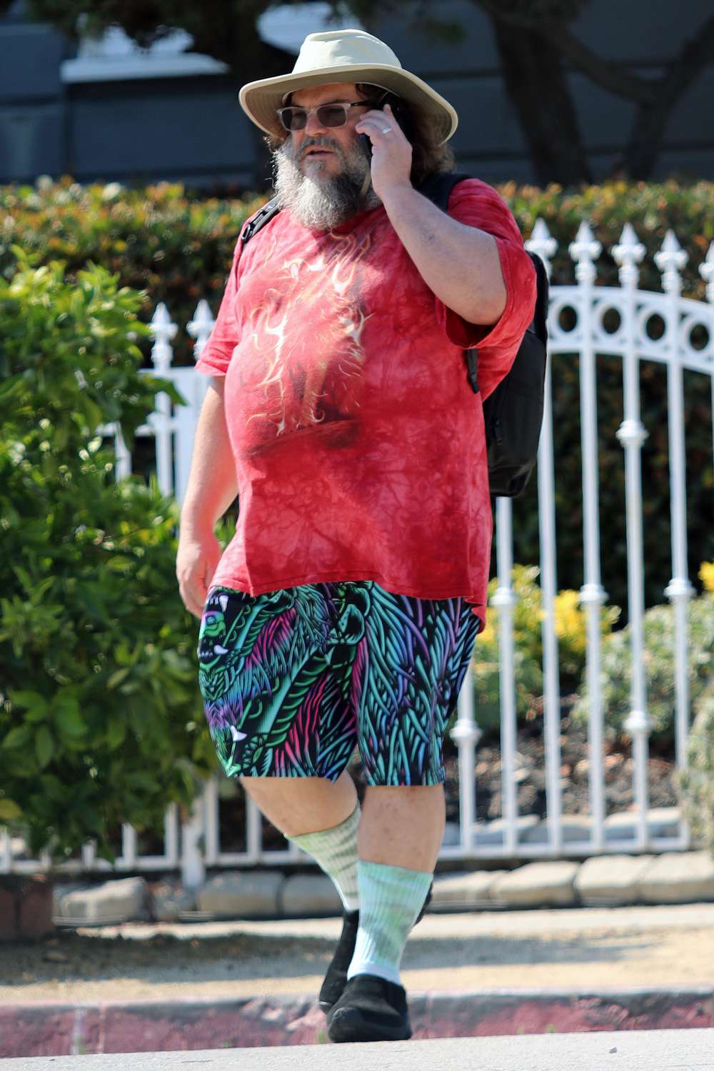 Jack Black is spotted out for a stroll in Los Angeles