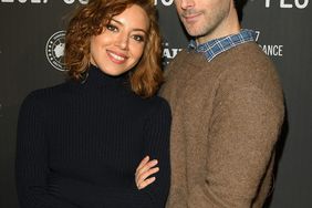 Actress Aubrey Plaza (L) and director Jeff Baena attend "The Little Hours" premiere during day 1 of the 2017 Sundance Film Festival at Library Center Theater on January 19, 2017 in Park City, Utah.