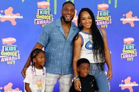 Kel Mitchell, Asia Lee and guests attend the Nickelodeon Kids' Choice Awards 2024 at Barker Hangar in Santa Monica, Los Angeles, USA, on 13 July 2024