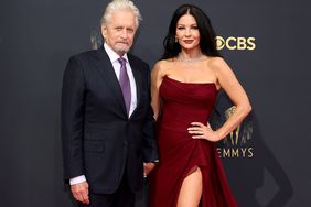 Michael Douglas and Catherine Zeta-Jones attend the 73rd Primetime Emmy Awards