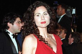 West Hollywood, California. Minnie Driver arrives at the Vanity Fair Oscar Party at Mortons on March 23, 1998