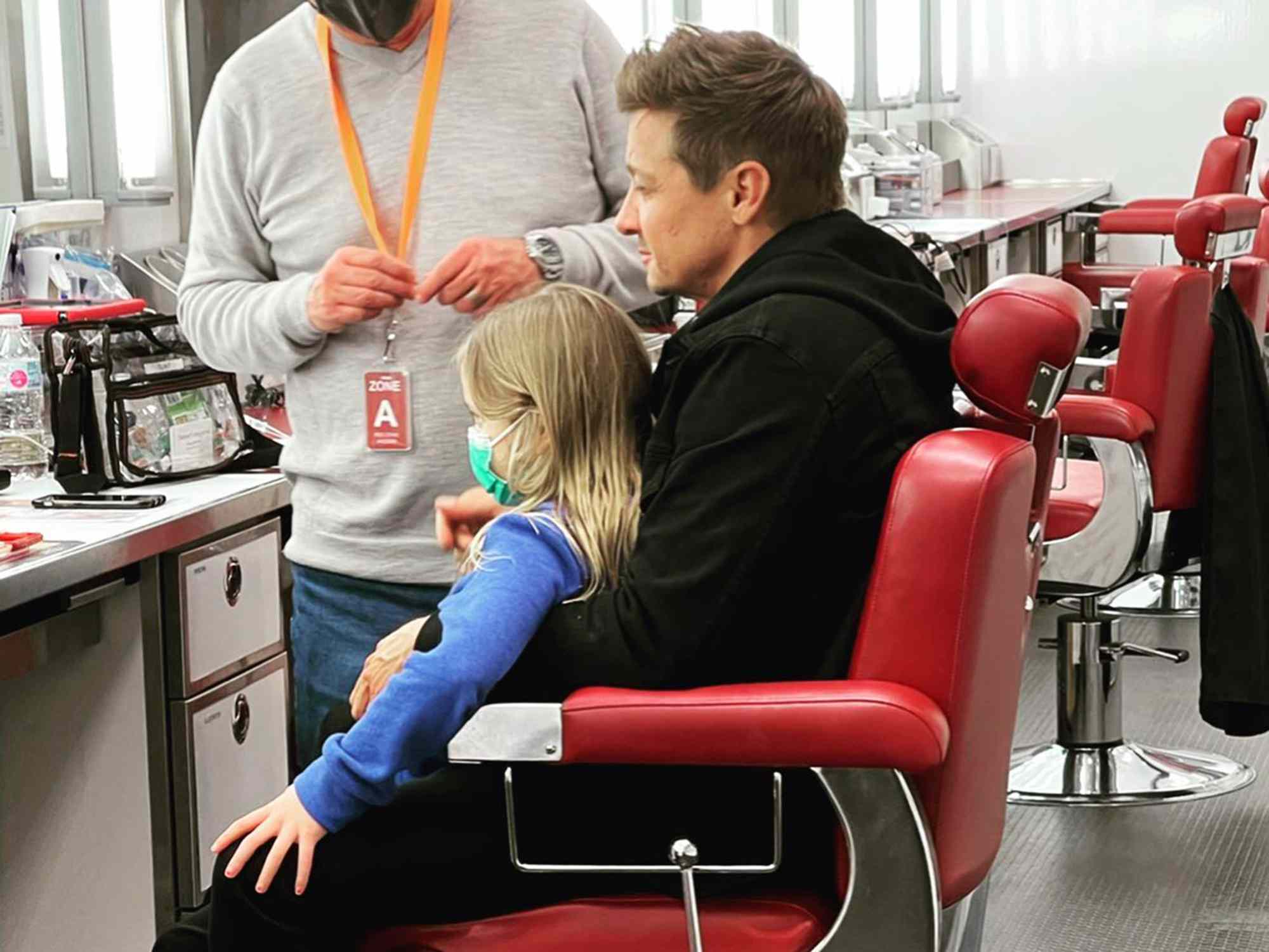 Jeremy Renner and his daughter Ava