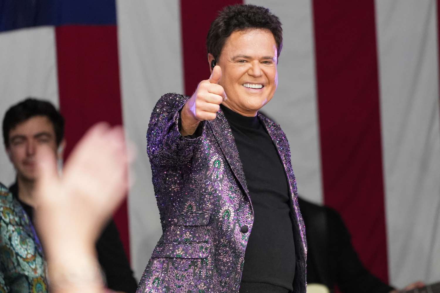 Donny Osmond performs at Fox & Friends All-American Summer Concert Series at Fox News Channel Studios 