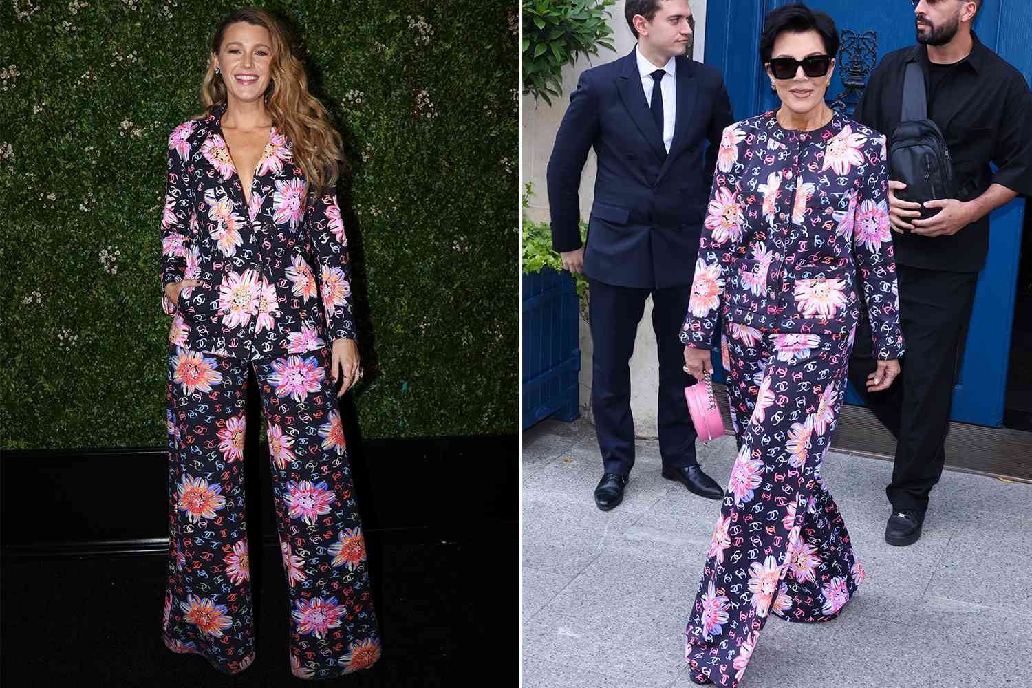 blake lively kris jenner matching chanel