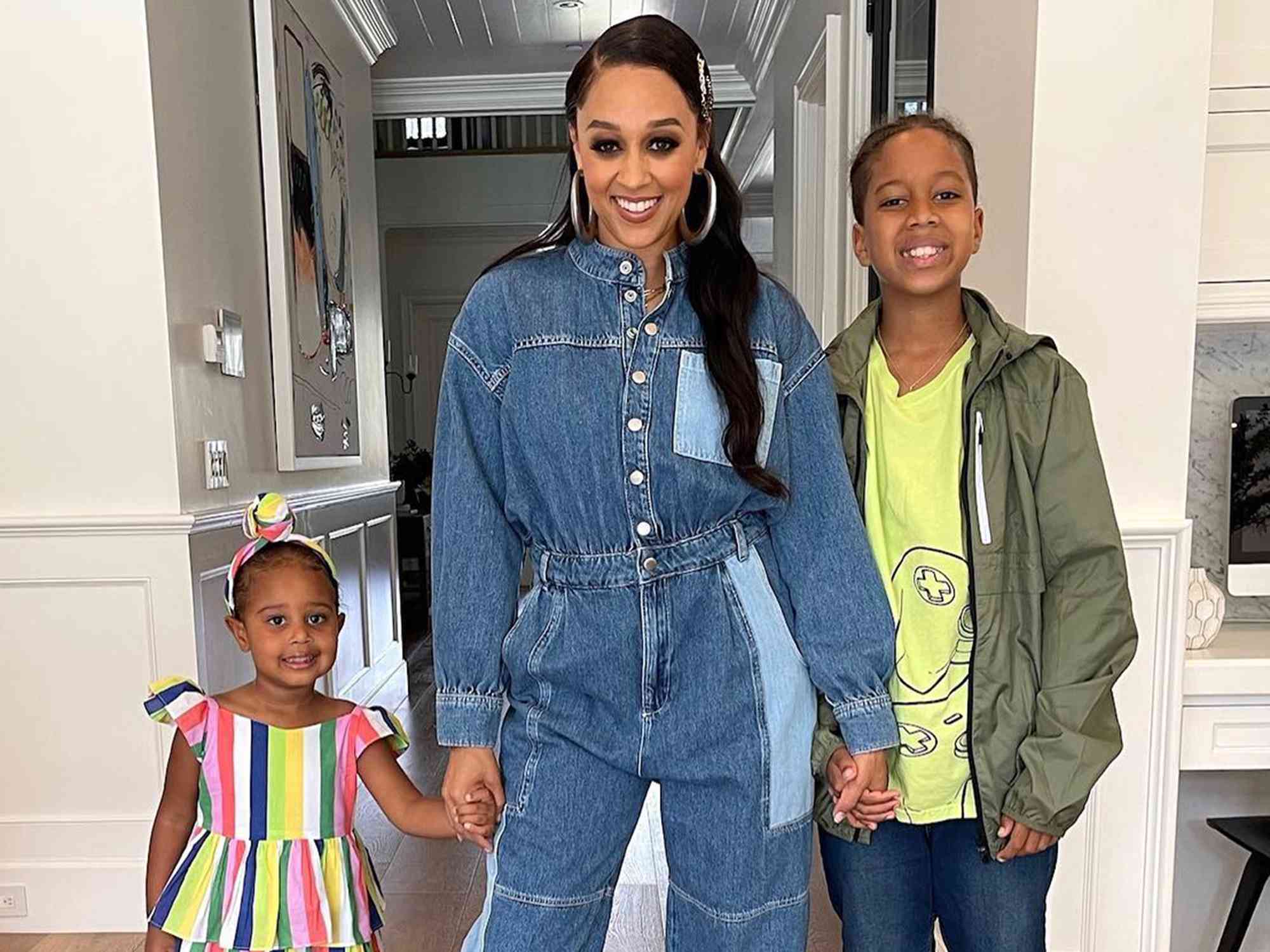 Tia Mowry and her kids