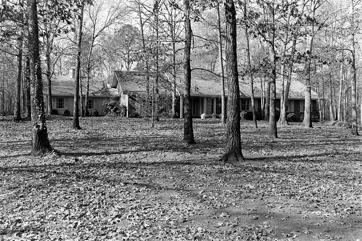 Jimmy Carter's home in Plains, Georgia, is seen during the fall 1976 presidential campaign