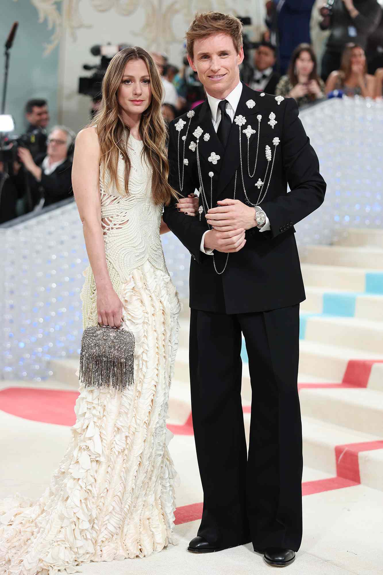 Eddie Redmayne and Hannah Bagshawe at the 2023 Met Gala: Karl Lagerfeld: A Line of Beauty