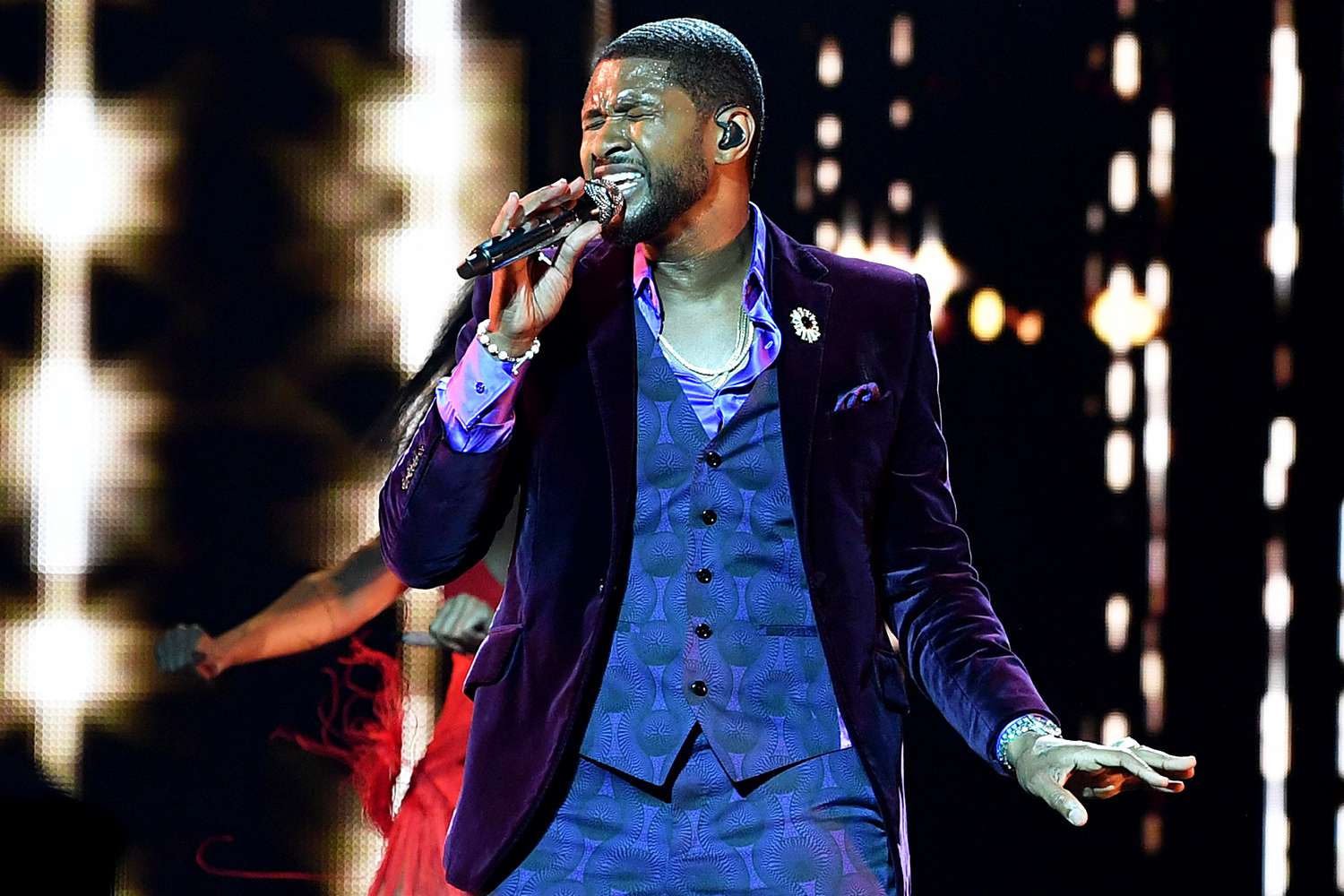 Usher Performs at the grand opening of Usher My Way The Vegas Residency at Dolby Live at Park MGM on July 15, 2022