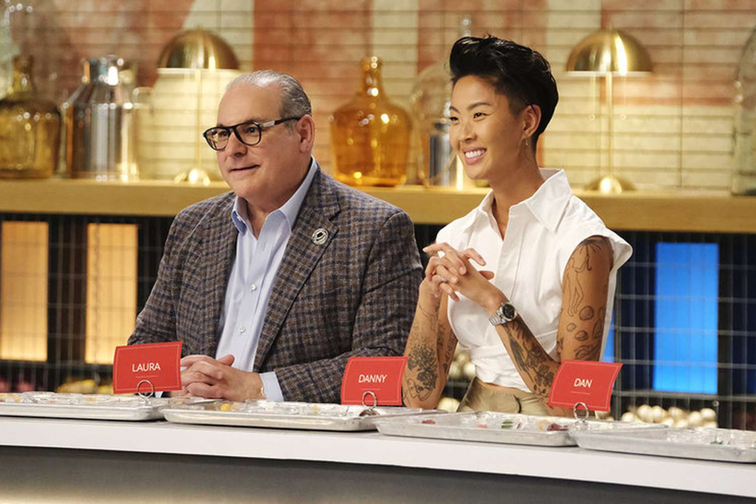 TOP CHEF -- "Goodbye, Wisconsin" Episode 2112 -- Pictured: (l-r) Paul Bartolotta, Kristen Kish