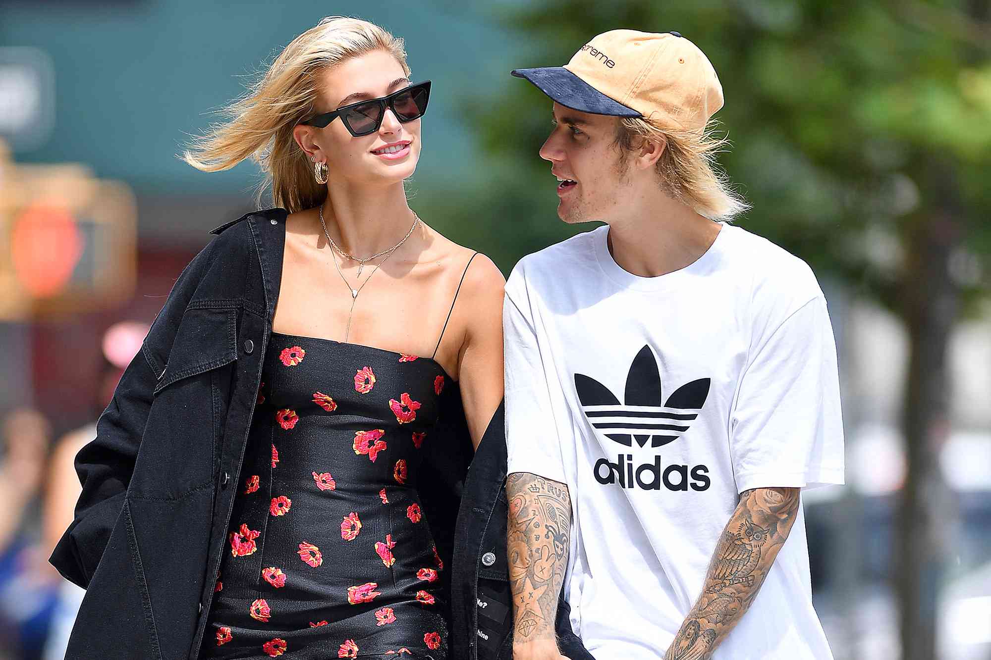 Justin Bieber and fiancee,Hailey Baldwin walk in Brooklyn,New York