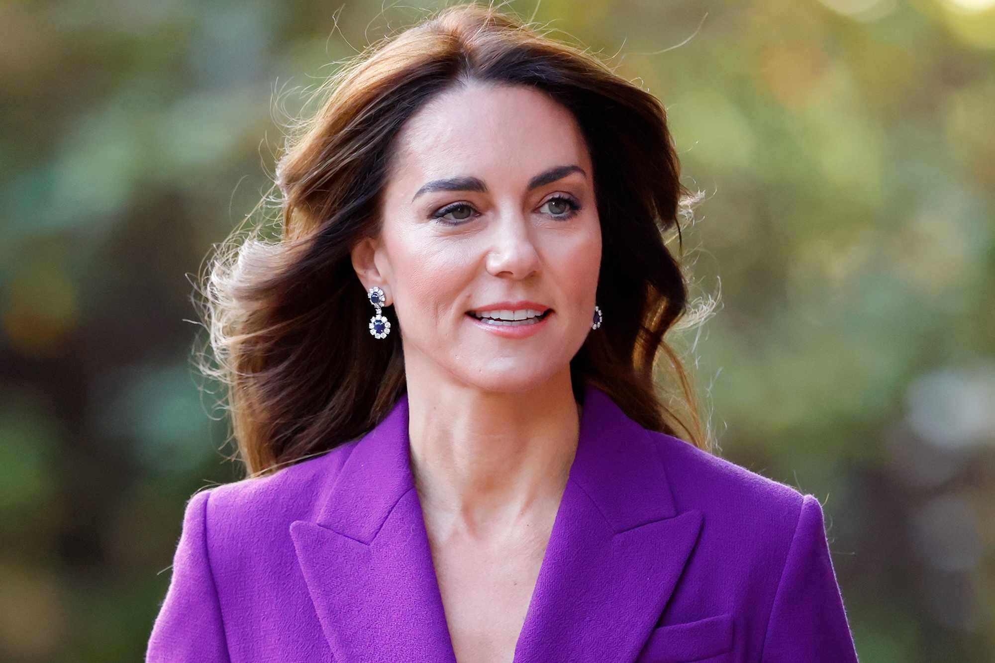 Catherine, Princess of Wales arrives at the Shaping Us National Symposium at the Design Museum on November 15, 2023 in London, England. 