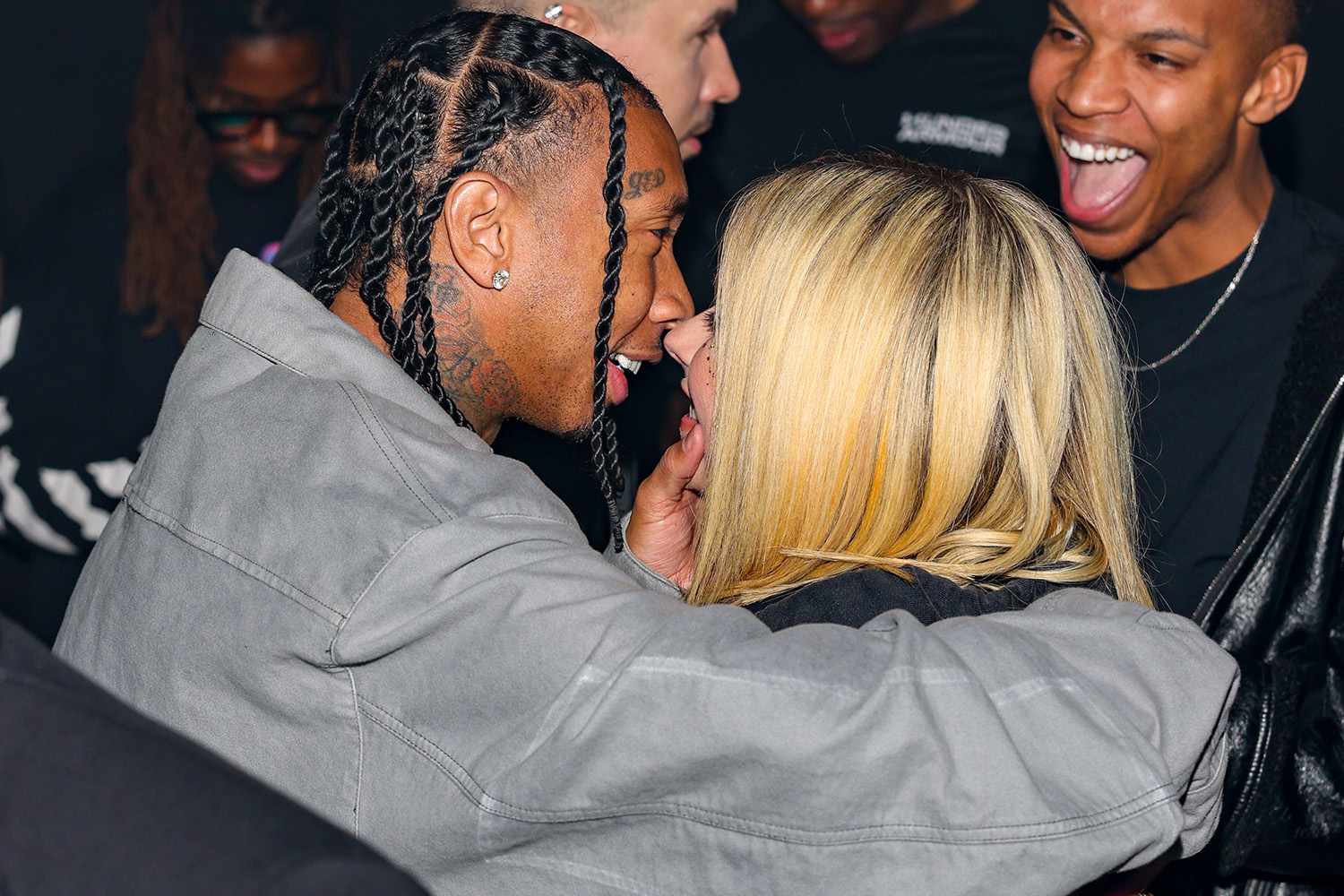 PARIS, FRANCE - MARCH 06: Tyga and Avril Lavigne attend the Mugler x Hunter Schafer party as part of Paris Fashion Week at Pavillon des Invalides on March 06, 2023 in Paris, France. (Photo by Arnold Jerocki/Getty Images)