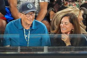 Bill Gates and Paula Hurd at Australian Open