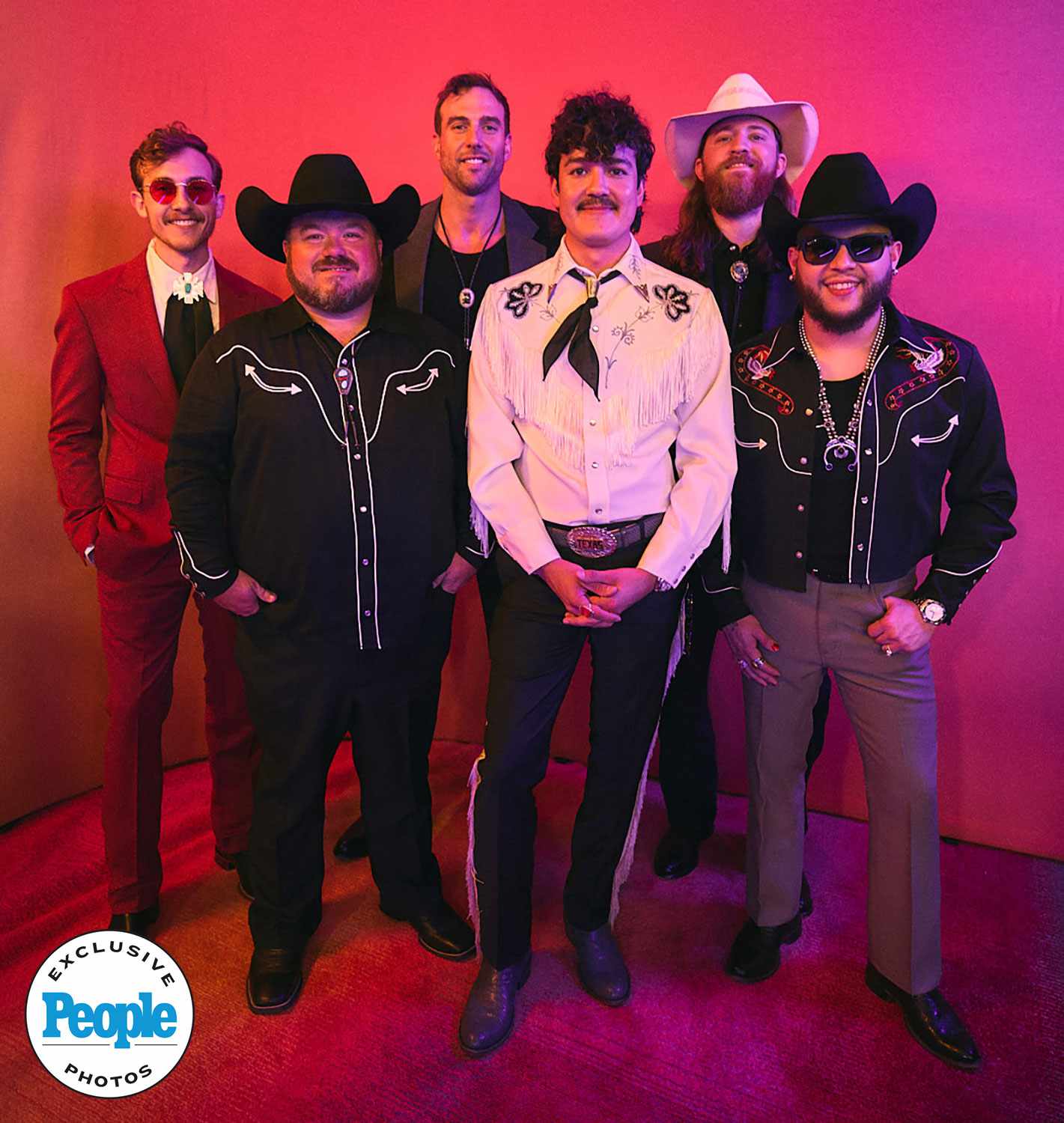 Flatland Cavalry attend the People magazine photo booth at the 2024 ACM awards