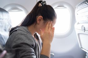 woman on plane