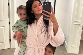 Kylie Jenner with daughter Stormi and son Aire
