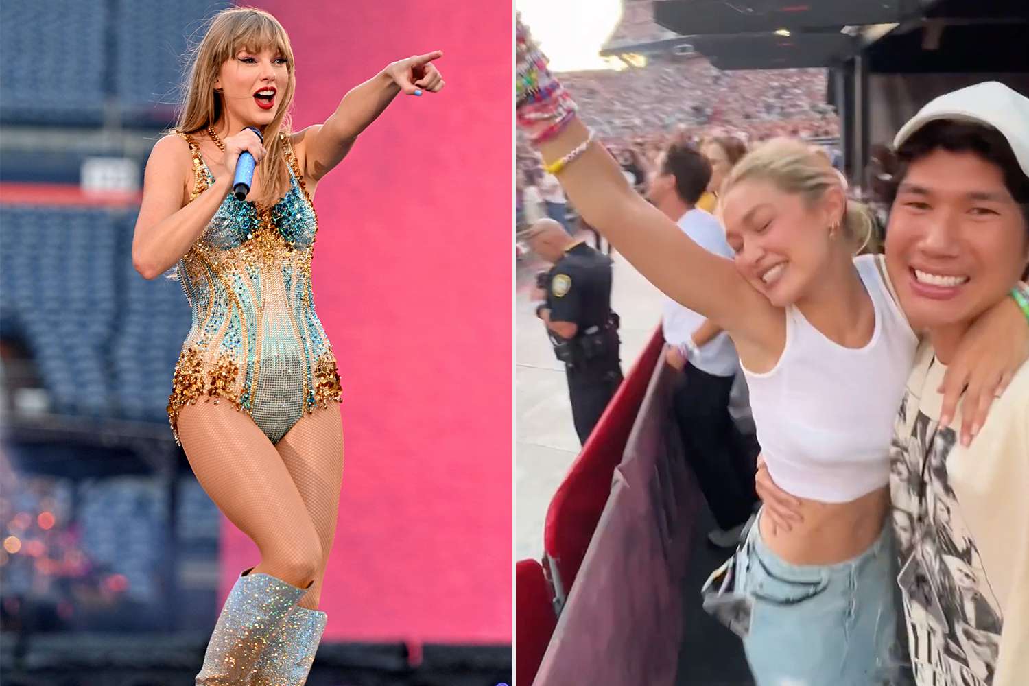 Gigi Hadid Attends BFF Taylor Swifts Gig