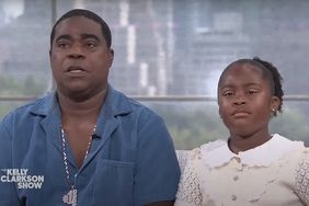 Tracy Morgan and his daughter Maven on the Kelly Clarkson show