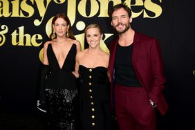 Riley Keough, Reese Witherspoon, and Sam Claflin attend the “Daisy Jones & The Six” Los Angeles Red Carpet Premiere and Screening