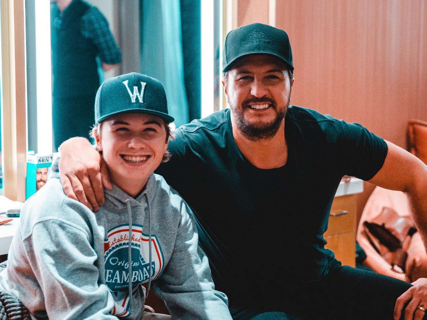 Luke Bryan and son Bo