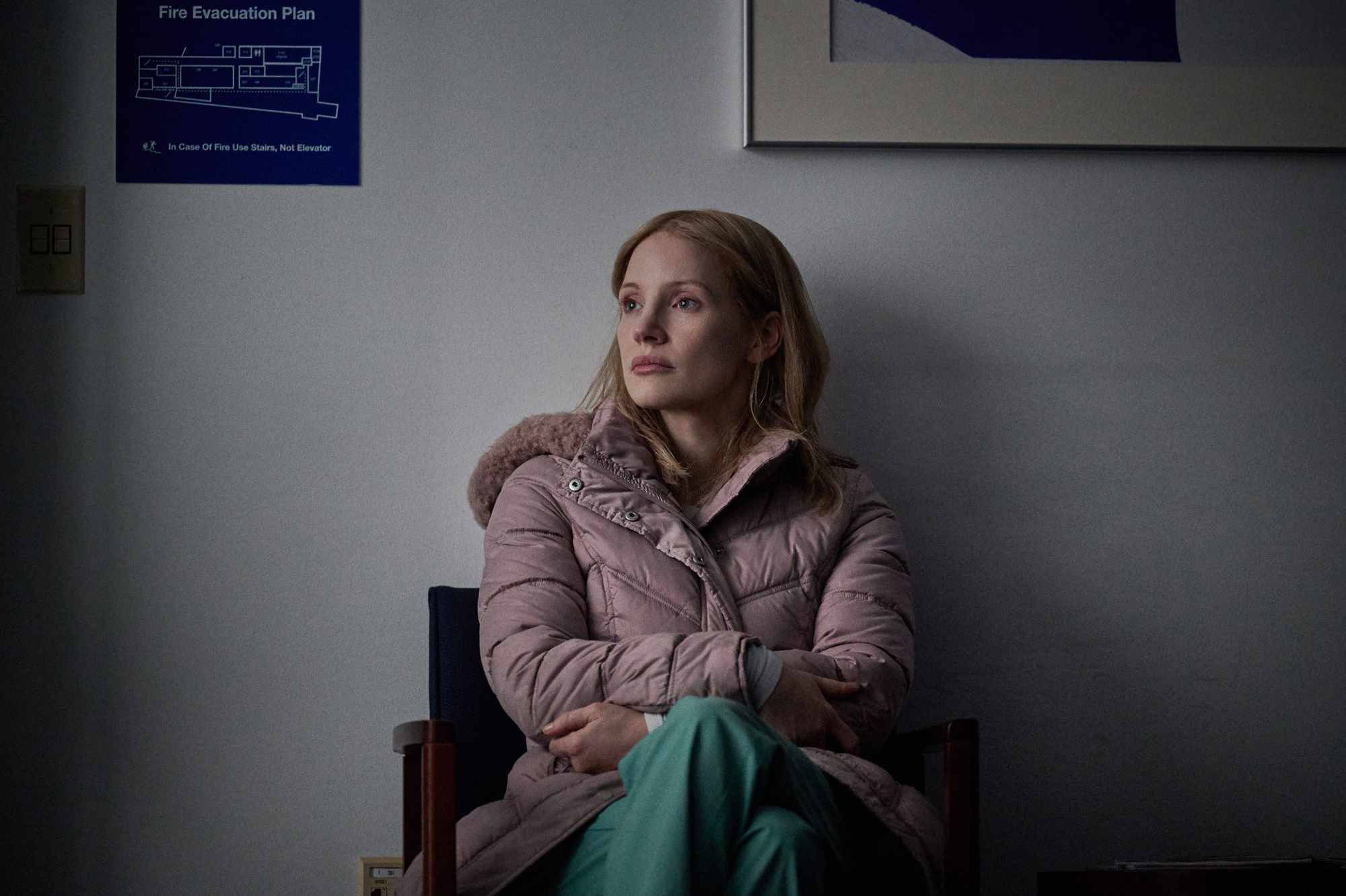 The Good Nurse (2022). Jessica Chastain as Amy Loughren.