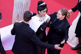 Massiel Taveras attend the Le Comte De Monte-Cristo Red Carpet at the 77th annual Cannes Film Festival at Palais des Festivals on May 22, 2024 in Cannes, France.