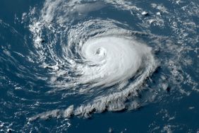 visible satellite image of Hurricane Don at 6:20â¯PM EDT on July 22, 2023 in the Atlantic. Don was the first hurricane of the 2023 Atlantic hurricane season