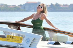 Sydney Sweeney famed for her roles in Everything Sucks!, The Handmaid's Tale and Sharp Objects is seen out in Venice with a friend as she takes to the waters, sightseeing along the famous Grand Canal.