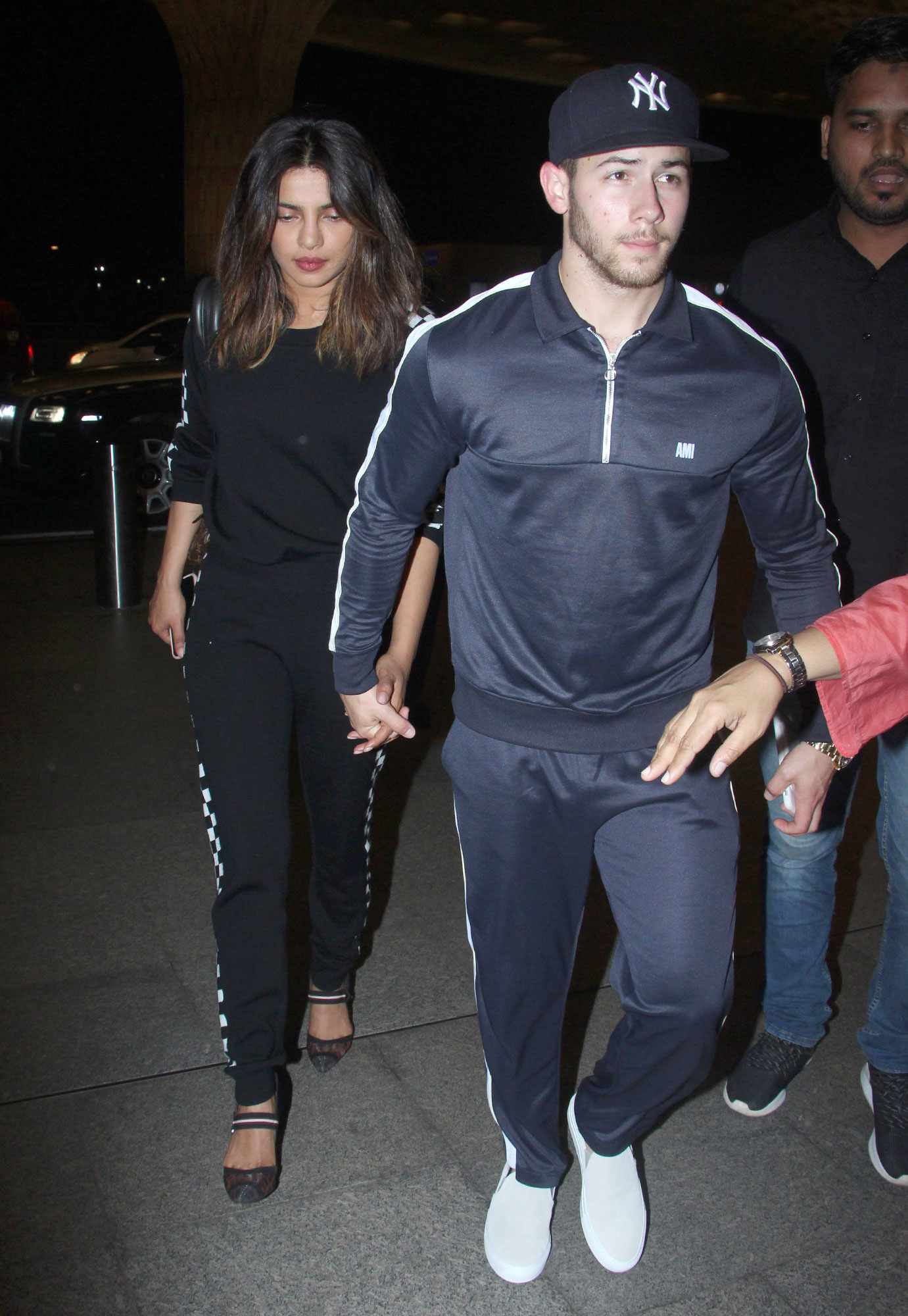 EXCLUSIVE: Priyanka Chopra and Nick Jonas leave Mumbai airport