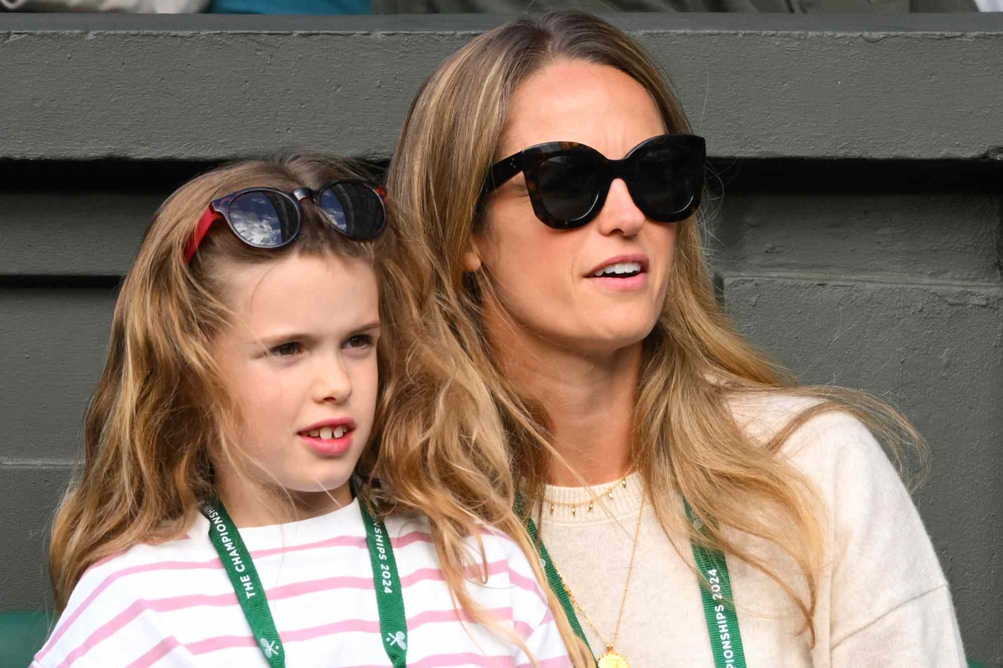 Kim Sears and Sophia Murray attend day four of the Wimbledon Tennis Championships on July 4, 2024.