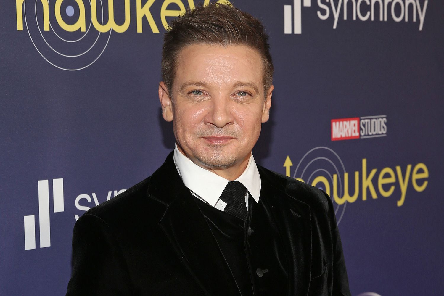 Jeremy Renner attends the Hawkeye Los Angeles Launch Event at El Capitan Theatre in Hollywood, California on November 17, 2021.