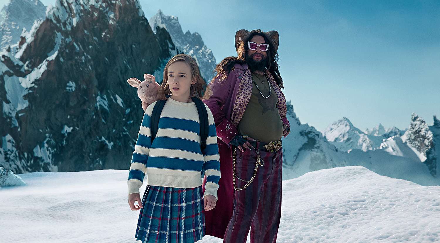 Marlow Barkley as NEMO and Jason Momoa as FLIP in Slumberland